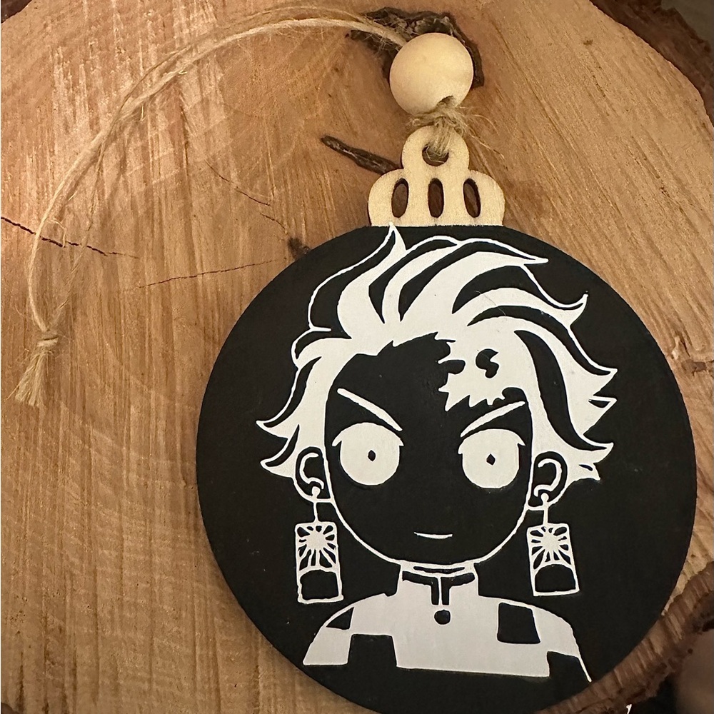 Anime Tanjiro Kamado Christmas ornament. Demon slayer